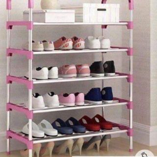 Combo tủ nhựa mini và kệ để giầy 5 tầng