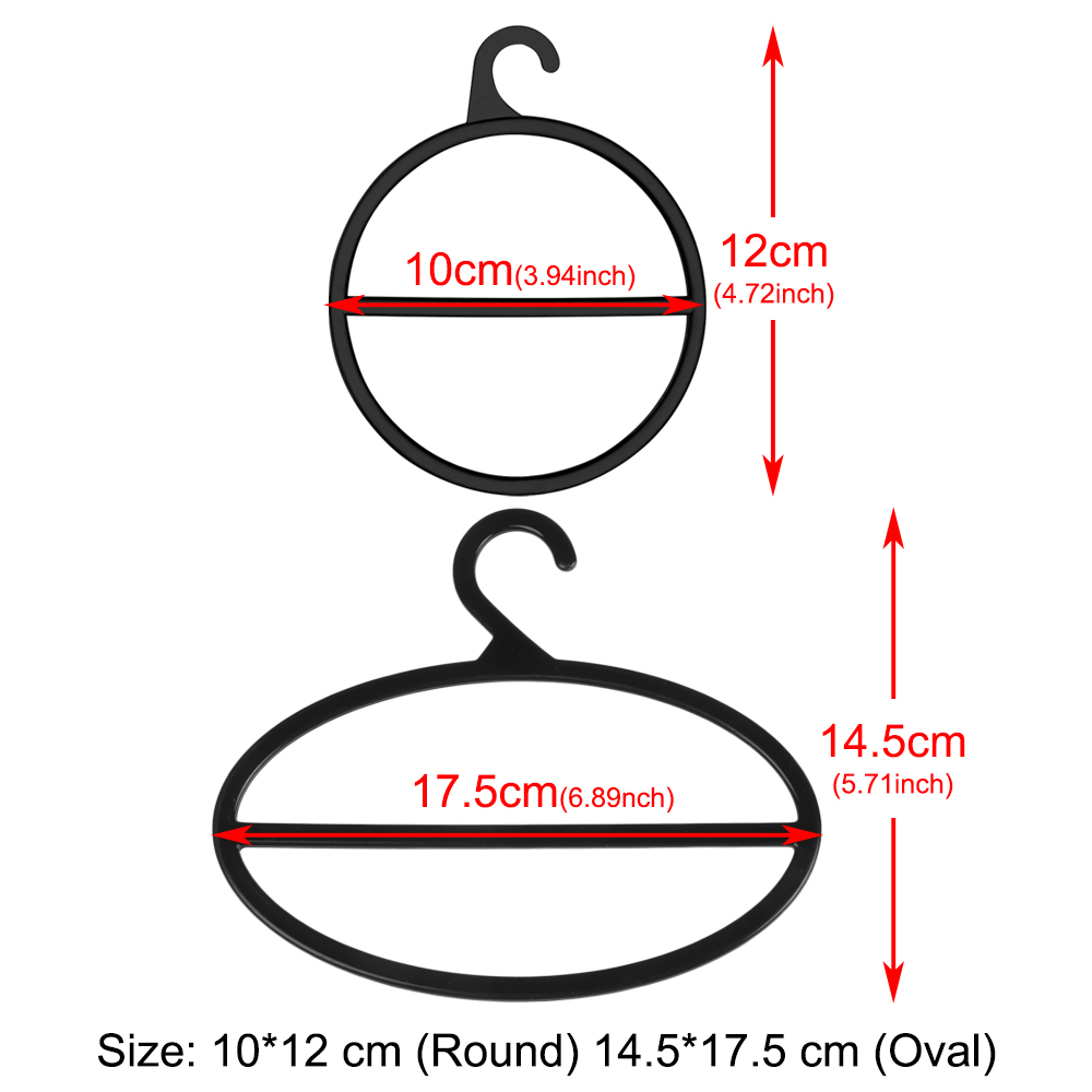 Daphne Set 10 Móc Nhựa Treo Khăn Quàng Cổ Đa Năng Tiện Dụng