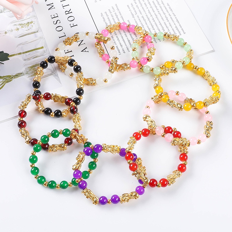 Vòng Tay Chuỗi Hạt Đá May Mắn