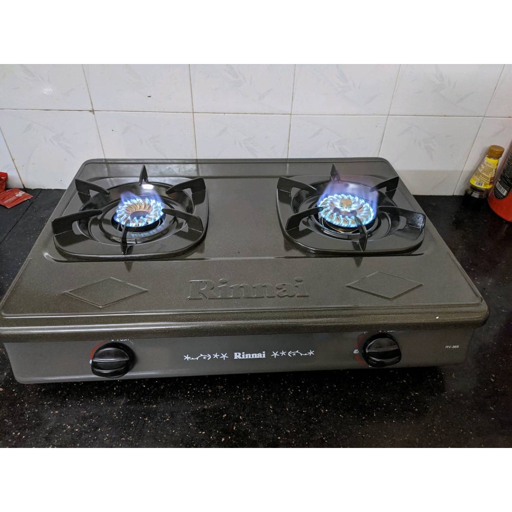 Bếp gas dương 2 lò Rinnai RV-365G-N (Xám)