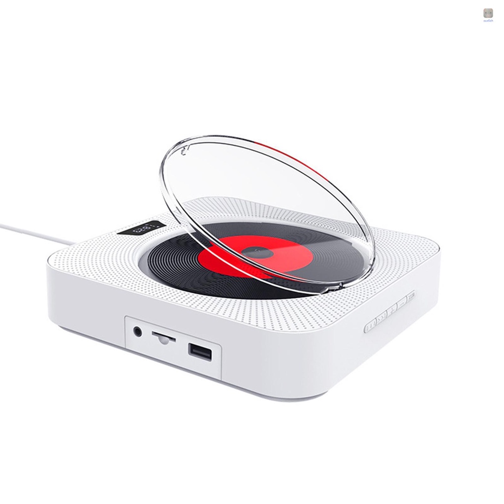 Loa Bluetooth Không Dây Gắn Tường Có Thể Điều Khiển Từ Xa Hỗ Trợ Thẻ TF Đài FM/Thẻ Nhớ 3.5mm Màn Hình LED Hiển Thị Thời Gian Sử Dụng Tại Nhà