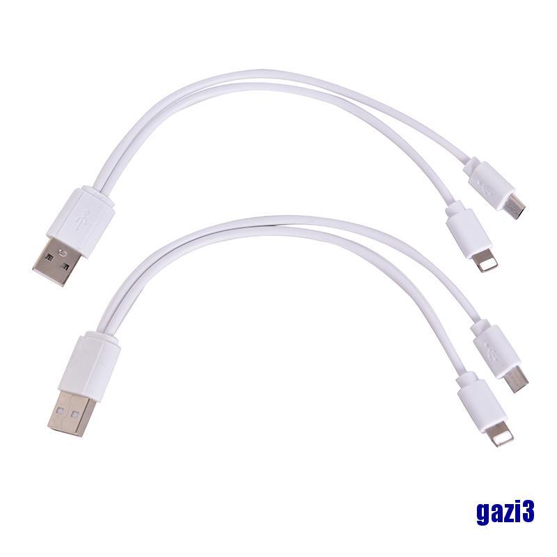 Dây Cáp Sạc Usb 2 Trong 1 Gazi3 Cho Iphone Samsung Sạc Dự Phòng Mp3