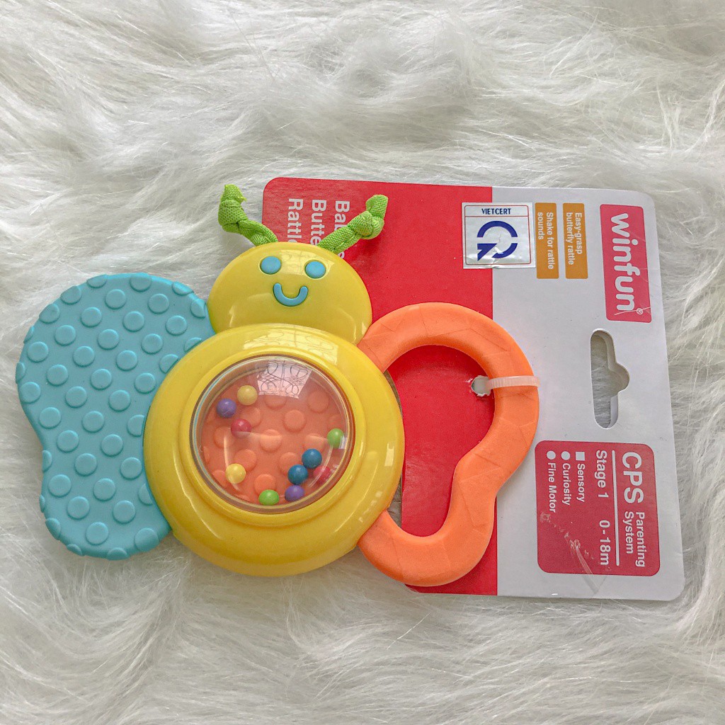 Xúc xắc cầm tay hình con bướm Winfun chính hãng