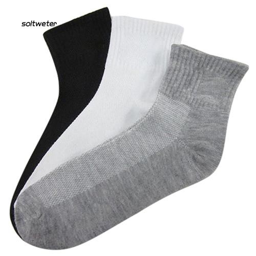 Set 5 đôi vớ cổ cao màu trơn thời trang cho nam