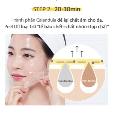 Aprilskin Set mặt nạ lột tẩy tế bào chết Real Calendula Peel Off Pack &amp; Real Calendula Peeling Pad