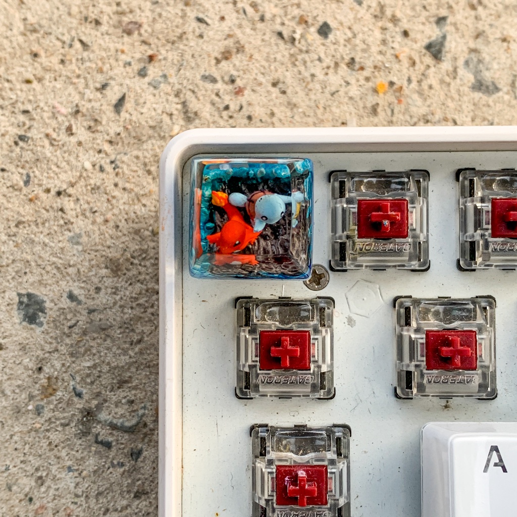 Nút bàn phím cơ máy tính - Artisan keycap - Pokemon Keycap - Charmander Keycap
