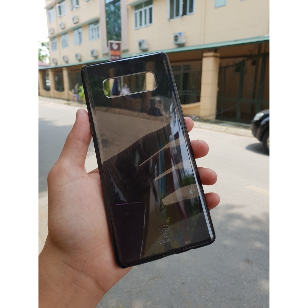 Ốp dẻo đen mờ Baseus Note 8