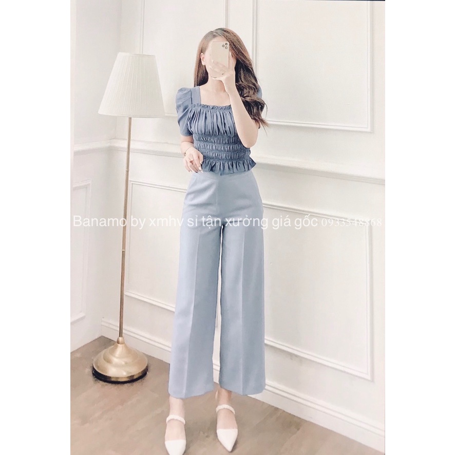 QUẦN ỐNG RỘNG SANG XỊN MỊN CHẤT TUYẾT MƯA KHÔNG NHĂN KHÔNG XÙ LÔNG THỜI TRANG BANAMO FASHION QUẦN SỚ KHÓA LỆ 931 | WebRaoVat - webraovat.net.vn