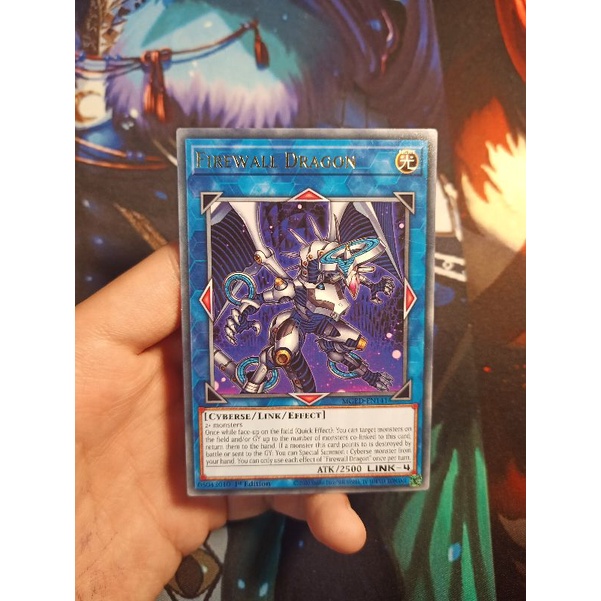 Thẻ bài Yugioh chính hãng Firewall Dragon- MGED-EN141 - Rare 1st Edition
