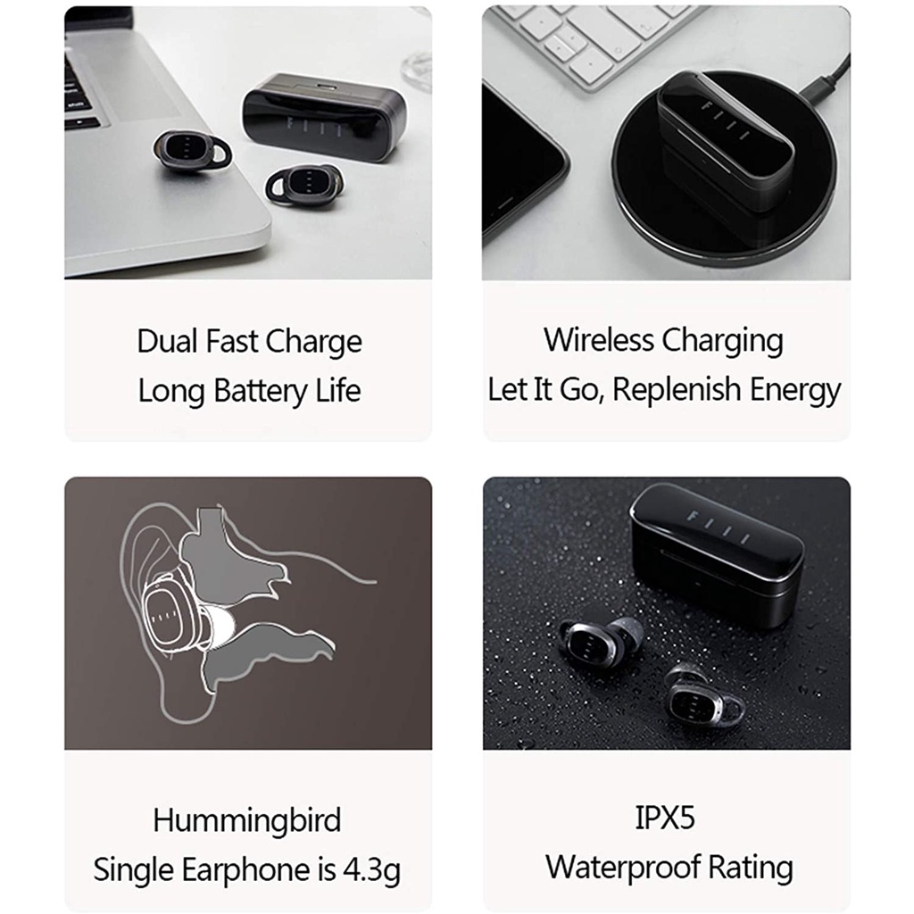 Tai nghe True Wireless FIIL T1 Pro - Chống ồn ANC, Bluetooth 5.2, IPX5, Pin 32h