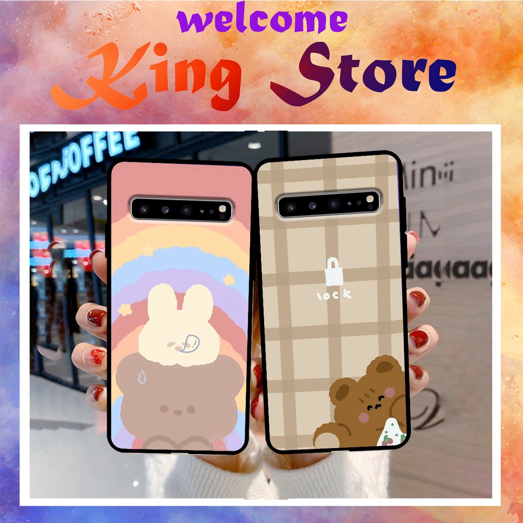 Ốp lưng Samsung S10/S10 5G/S10 Plus/S10 Edge/S10 Lite in hình Gấu nhỏ siêu đẹp, độc, lạ_KINGSTORE.HN_Ốp SS