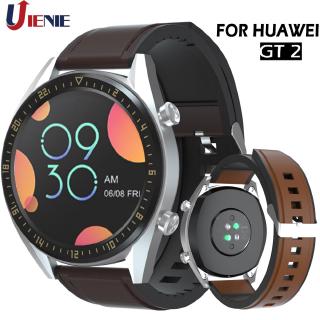 Dây đeo bằng da + silicone thích hợp cho đồng hồ thông minh Huawei Watch Gt Gt 2 honor magic 2 22Mm
