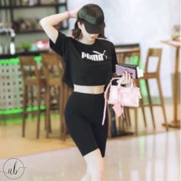 Quần bơi nữ lửng trên gối - Quần tập thể thao gym, yoga, thể dục, legging Freesize (40-60kg) | WebRaoVat - webraovat.net.vn