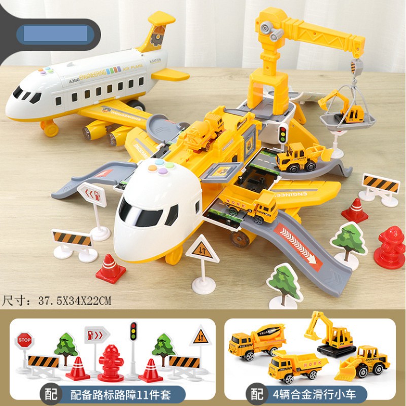 Bộ Đồ Chơi Máy Bay Chở Khách Cỡ Lớn Cho Bé, Kèm 4 Xe Oto Nhỏ, Đầy Đủ Phụ Kiện Đi Kèm, Hàng Xuất Châu Âu