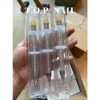 Bút chấm đá 2 đầu cao cấp, cán đá với 1 đầu chấm đá, 1 đầu nhọn đẩy cậy đá