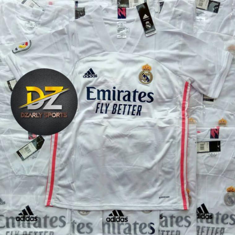 Áo Thun Bóng Đá Real Madrid 2020 / 2021 Chính Hãng