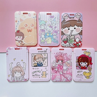 Cute sakura cartoon girl pattern sakura card set
