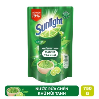 Nước rửa chén sunlight matcha trà nhật 750gr