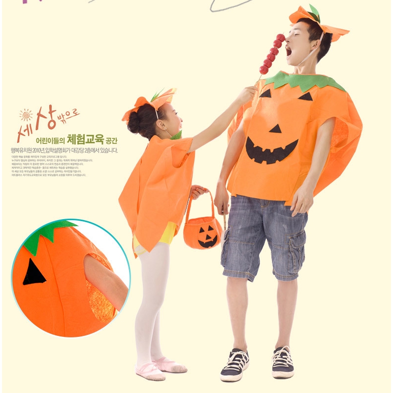 Trang Phục Hóa Trang Halloween Hình Quả Bí Ngô Xinh Xắn Cho Bé