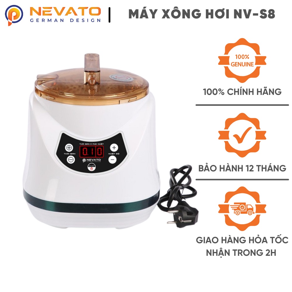 Nồi Xông Hơi Toàn Thân Nevato NV-S8 Dung Tích Nồi Xông 2.8 Lít