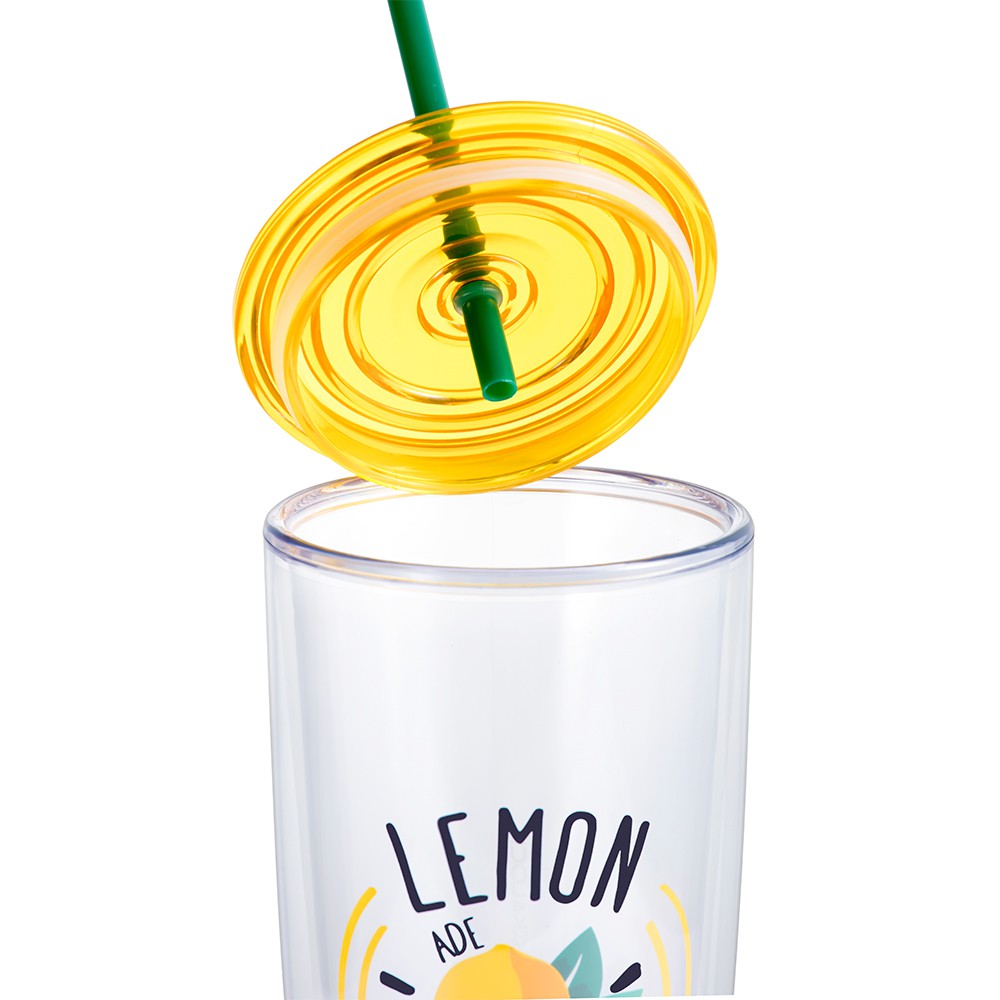 Ly nhựa có ống hút Lock&Lock, 750ml - Màu Vàng HAP507YEL | BigBuy360 - bigbuy360.vn