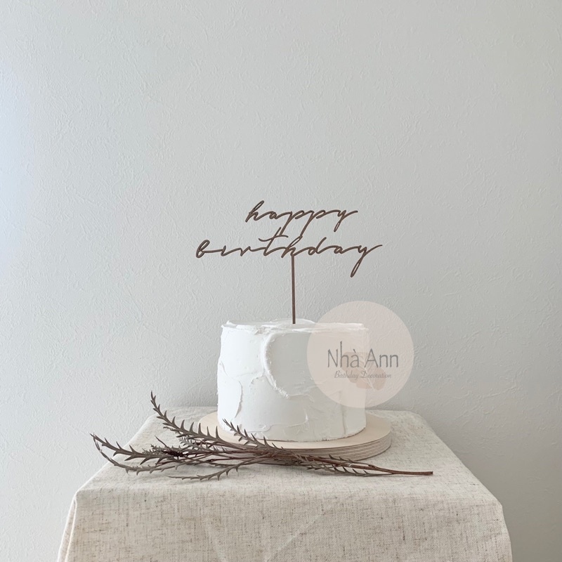 THANH CẮM BÁNH KEM GỖ HPBD -NHÀ ANN