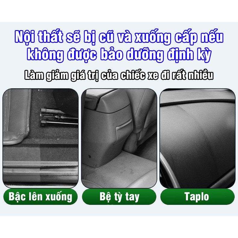 Chai Xịt Dưỡng Nhựa Nhám Phục Hồi Nhựa Nhám Bảo Dưỡng Ghế Da Ô Tô Turle G-3365R Dung Tích 450ml