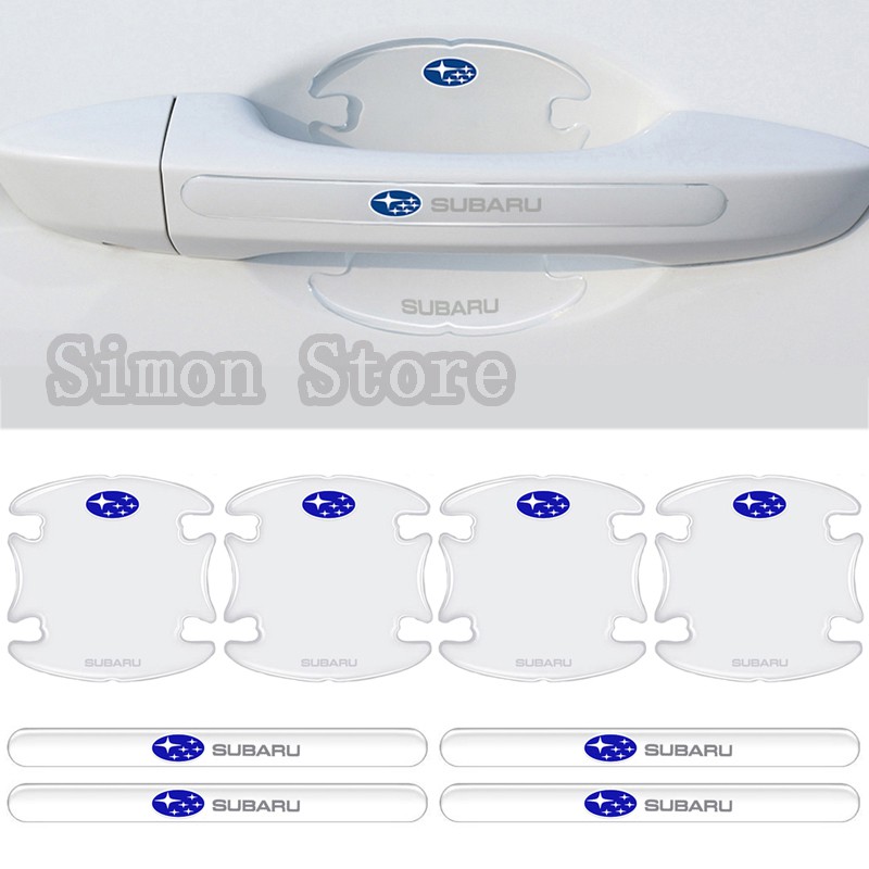 Sticker Dán Tay Nắm Cửa Xe Hơi subaru xv sti forester impreza tribeca Chống Trầy Xước