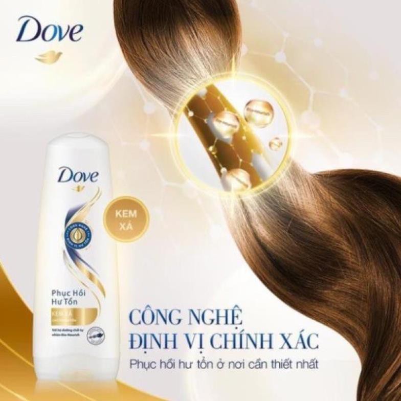 Dầu Gội Và Dầu Xả Dove Phục Hồi Hư Tổn 640g và 610g | BigBuy360 - bigbuy360.vn