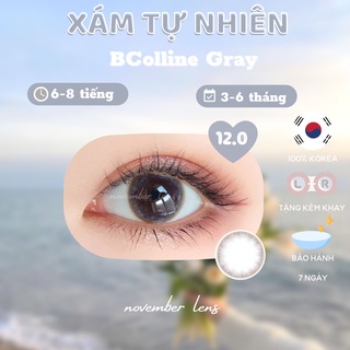 Kính áp tròng BColline Gray màu xám tự nhiên