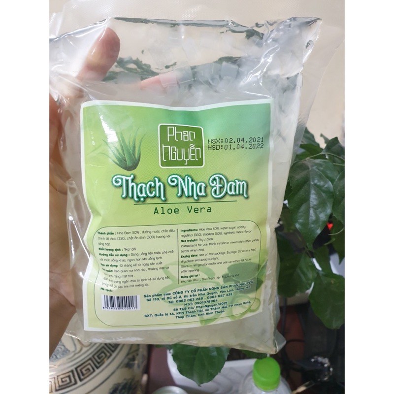 Thạch Nha Đam Phan Nguyễn gói 1kg- TOPPING TRÀ CHANH ĐỈNH