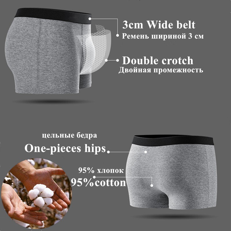 Quần Lót Boxer Cotton Thoáng Khí Thoải Mái Cho Nam Giới