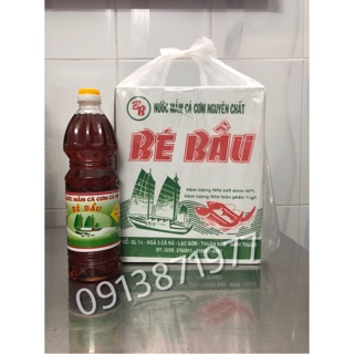Thùng nước mắm Bé Bầu, loại hạng I, chai 1lit