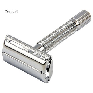 Dao cạo râu 2 lưỡi chất liệu inox bền bỉ tiện dụng