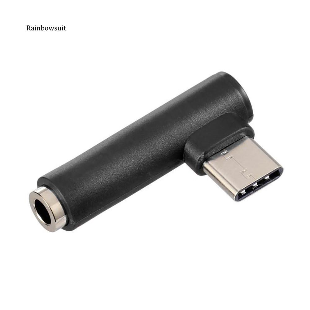 Cáp chuyển đổi Type C sang 3.5mm hình chữ L cho điện thoại/ máy tính bảng