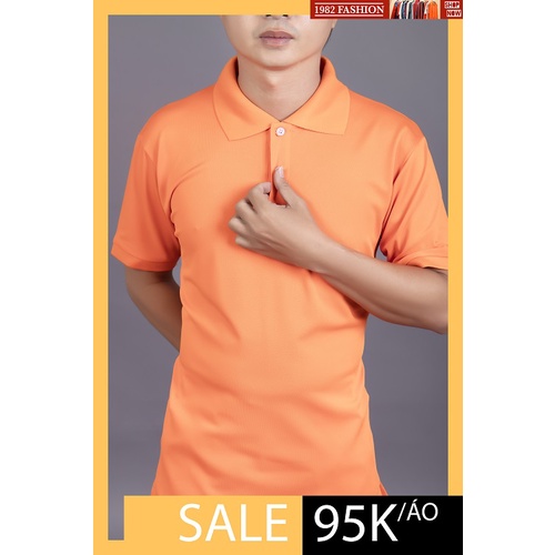 Áo nam trơn Polo có cổ đẹp Chất Cá Sấu thun Cotton Thái (MS 02) thoáng mát mạnh mẽ, nam tính nhiều màu mới đẹp