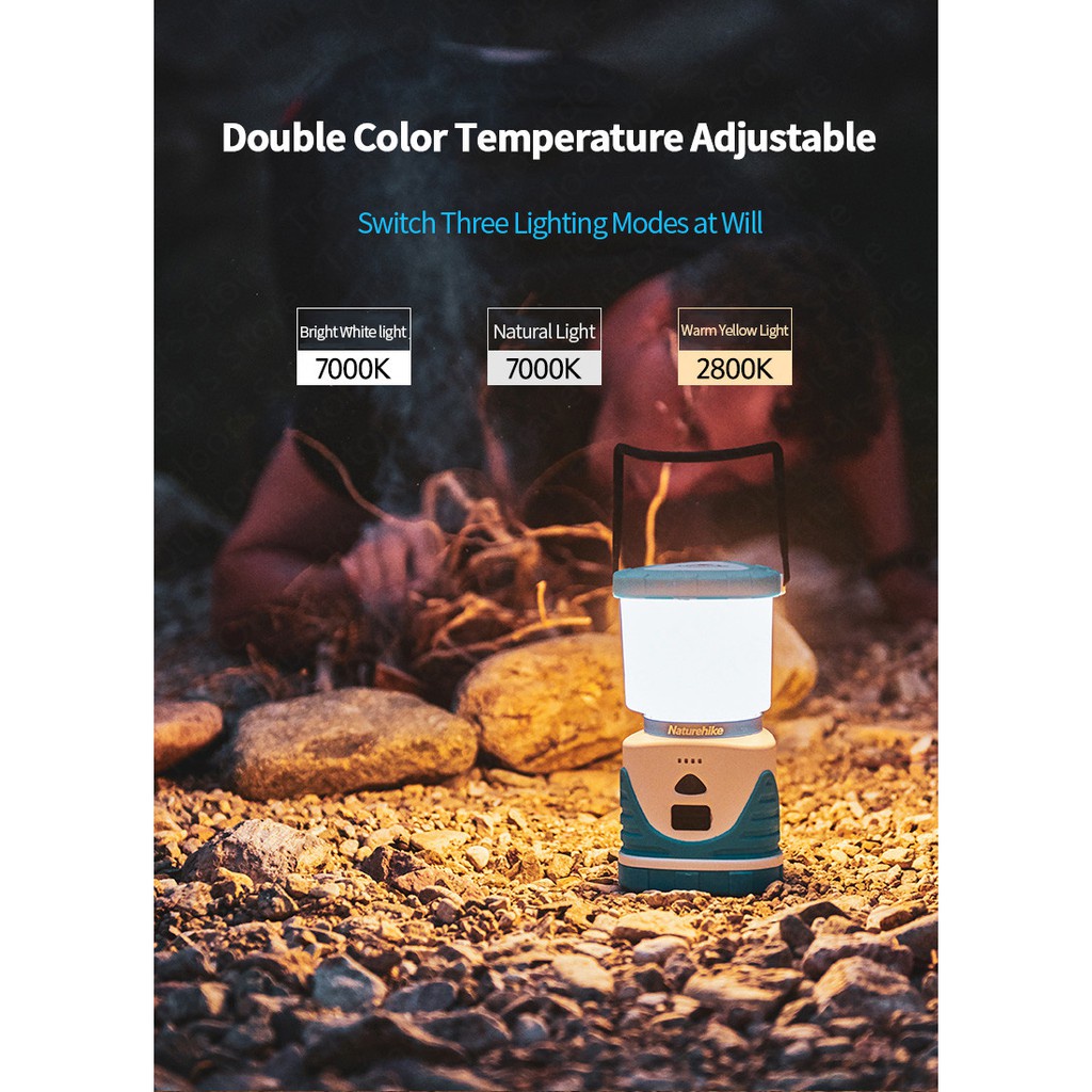 Đèn dã ngoại kiêm sạc dự phòng NatureHike NH19Y002-B