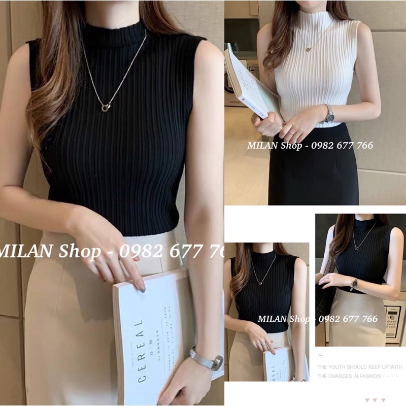 Áo len sát nách cổ 3p quốc dân