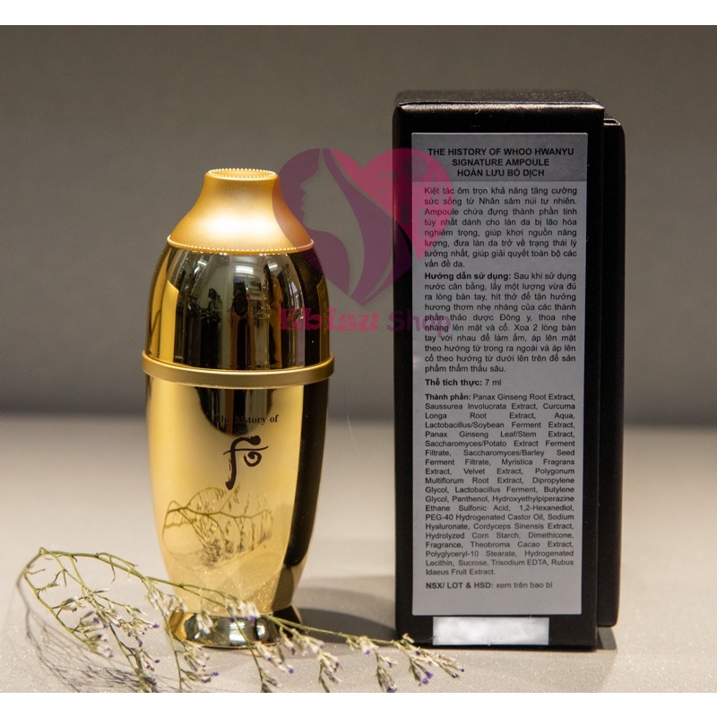 Tinh chất vàng hoàn lưu cao 7ml_ Hwanyu Signature Ampoule