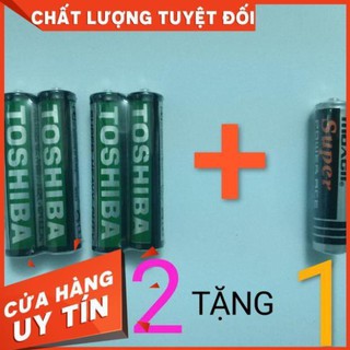 [CHỈ 1k] KHUYẾN MÃI Vỉ set 2 cặp đôi viên pin aaa 3a toshiba tặng 1 pin maxell thỏ combo 1 4 5 viên tiểu đũa nhí nhỏ ó.