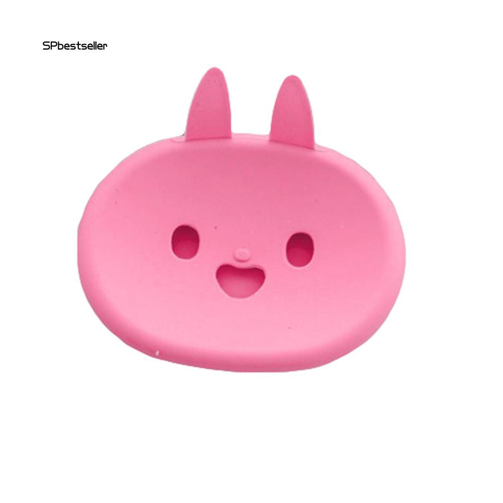 Khay đựng xà phòng hai lớp hình thỏ đáng yêu cho toilet