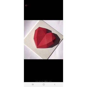 khuôn silicon tim lớn 22 x 18 cm làm bánh pinata