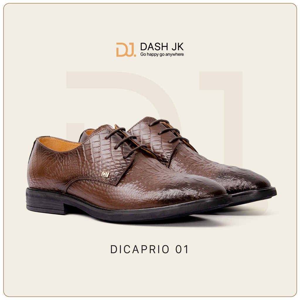 Giày Derby Nam Công Sở Vân Da Cá Sấu DASH JK Dicaprio - DR01