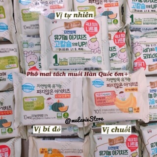 [Có đá khô] Phô mai tách muối hữu cơ Hàn Quốc cho bé 6/2021