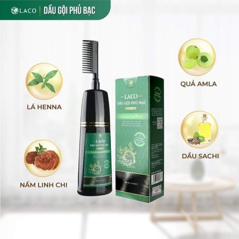 Dầu Gội Phủ Bạc LaCo