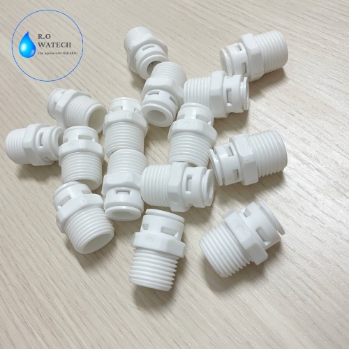 Nối thẳng , co nối thẳng  ren ngoài  21 và 1 Đầu Dây 6mm hoặc 10mm , nối thẳng 21-6 , 21-10  dùng trong máy lọc nước