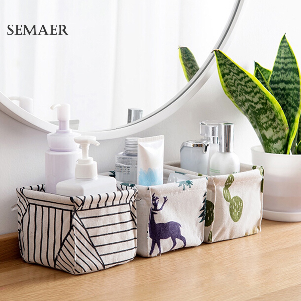 Giỏ Đựng Đồ Dùng Để Bàn Họa Tiết Cây Xương Rồng Có Thể Gấp Gọn Tiện Dụng Cho Gia Đình | BigBuy360 - bigbuy360.vn