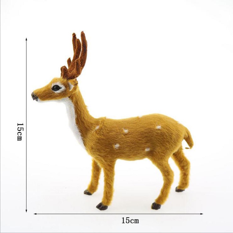 Mô hình tuần lộc bằng nhựa 4 kích thước trang trí lễ giáng sinh