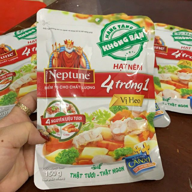 Hạt nêm neptune 4 trong 1 gói 150g