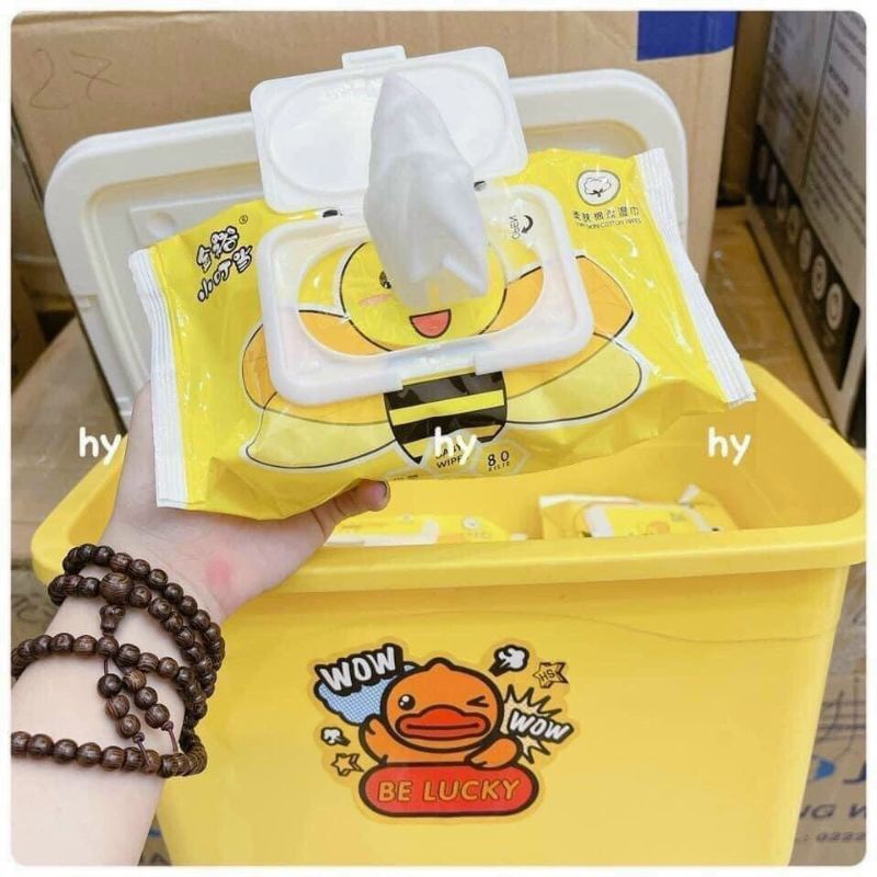 COMBO 10 BỊCH GIẤY ƯỚT VỊT VÀNG TẶNG THÙNG 1GÓI 80TỜ HÀNG CHUẨN CHẤT LƯỢNG